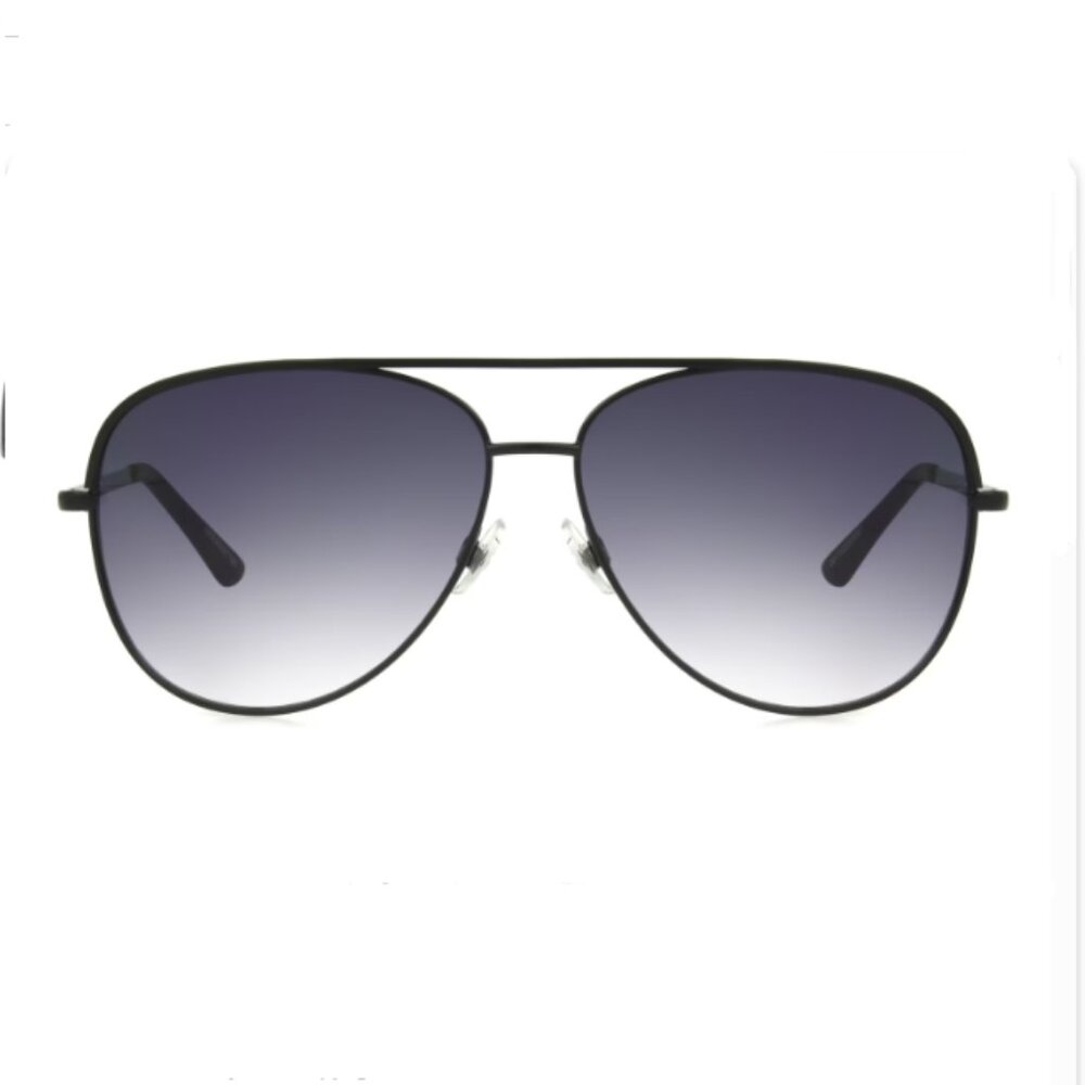 Foster Grant Cali Blue Black Aviator Mirror Sunglasses